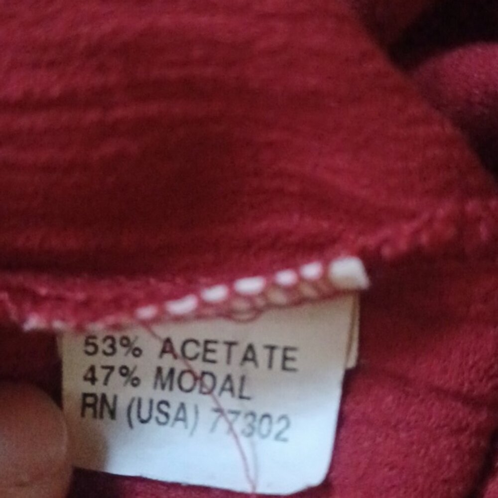 Zara V-Neck Red Mini  Dress Women's Medium M - Picture 5 of 7